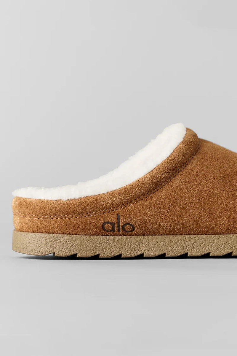 Alo Yoga Sherpa Recovery Slipper $175 MSRP Women’S Size 8 Saddle Tan