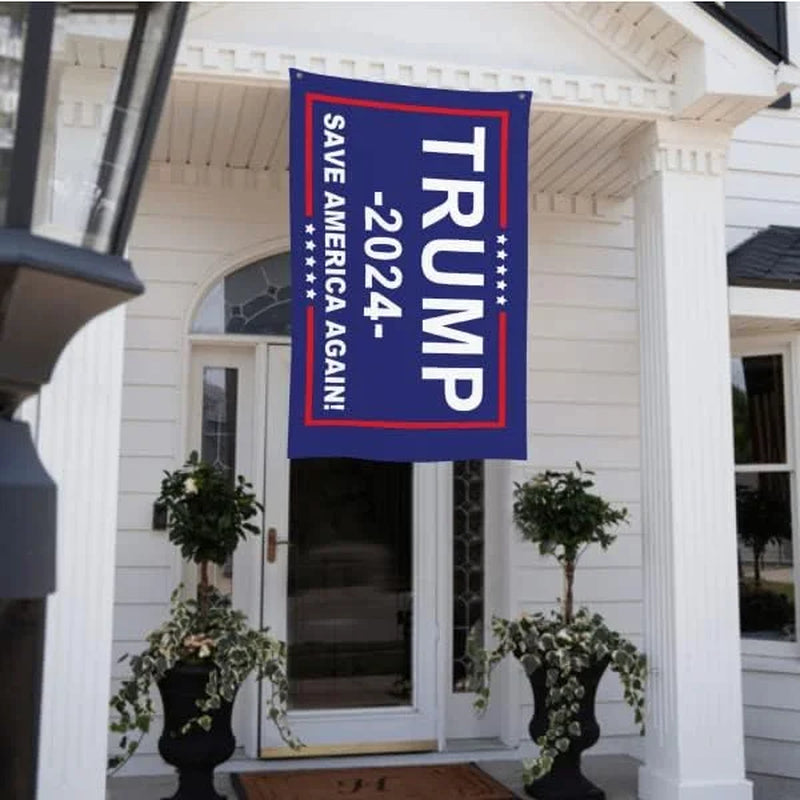 Trump 2024 Flag 3X5 FT Outdoor Flag. Donald Trump Flag for 2024 President, Elect Trump 2024 Flag with Two Brass Grommets, Vivid Printing Banner for Outdoor & Indoor (Trump 2024 Flag)