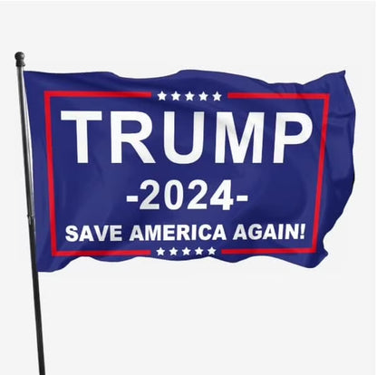 Trump 2024 Flag 3X5 FT Outdoor Flag. Donald Trump Flag for 2024 President, Elect Trump 2024 Flag with Two Brass Grommets, Vivid Printing Banner for Outdoor & Indoor (Trump 2024 Flag)