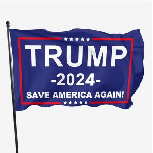 Trump 2024 Flag 3X5 FT Outdoor Flag. Donald Trump Flag for 2024 President, Elect Trump 2024 Flag with Two Brass Grommets, Vivid Printing Banner for Outdoor & Indoor (Trump 2024 Flag)