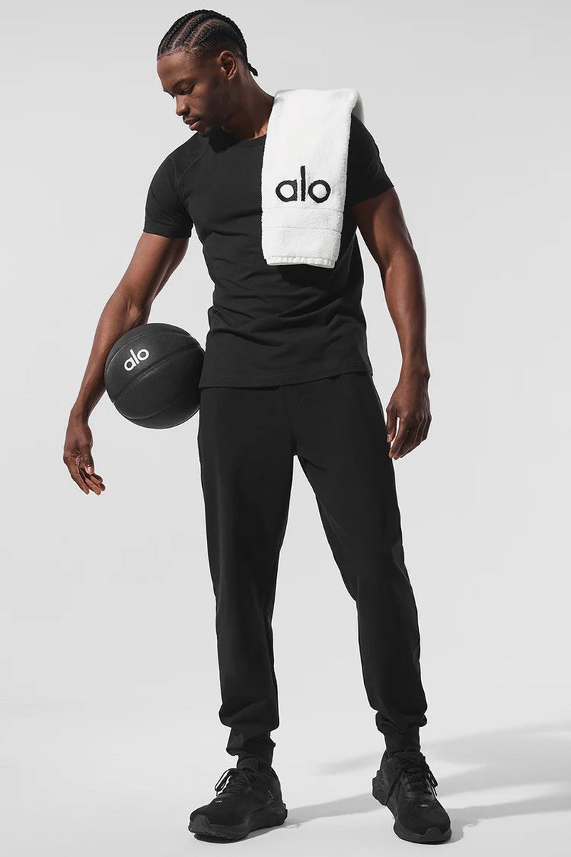 Alo Yoga Men’S Conquer Max Performance Jogger $128 MSRP Black Size Medium